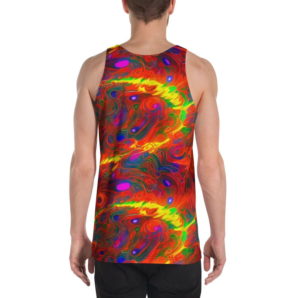 Blampied Blaze on Men's Tank Top — Back