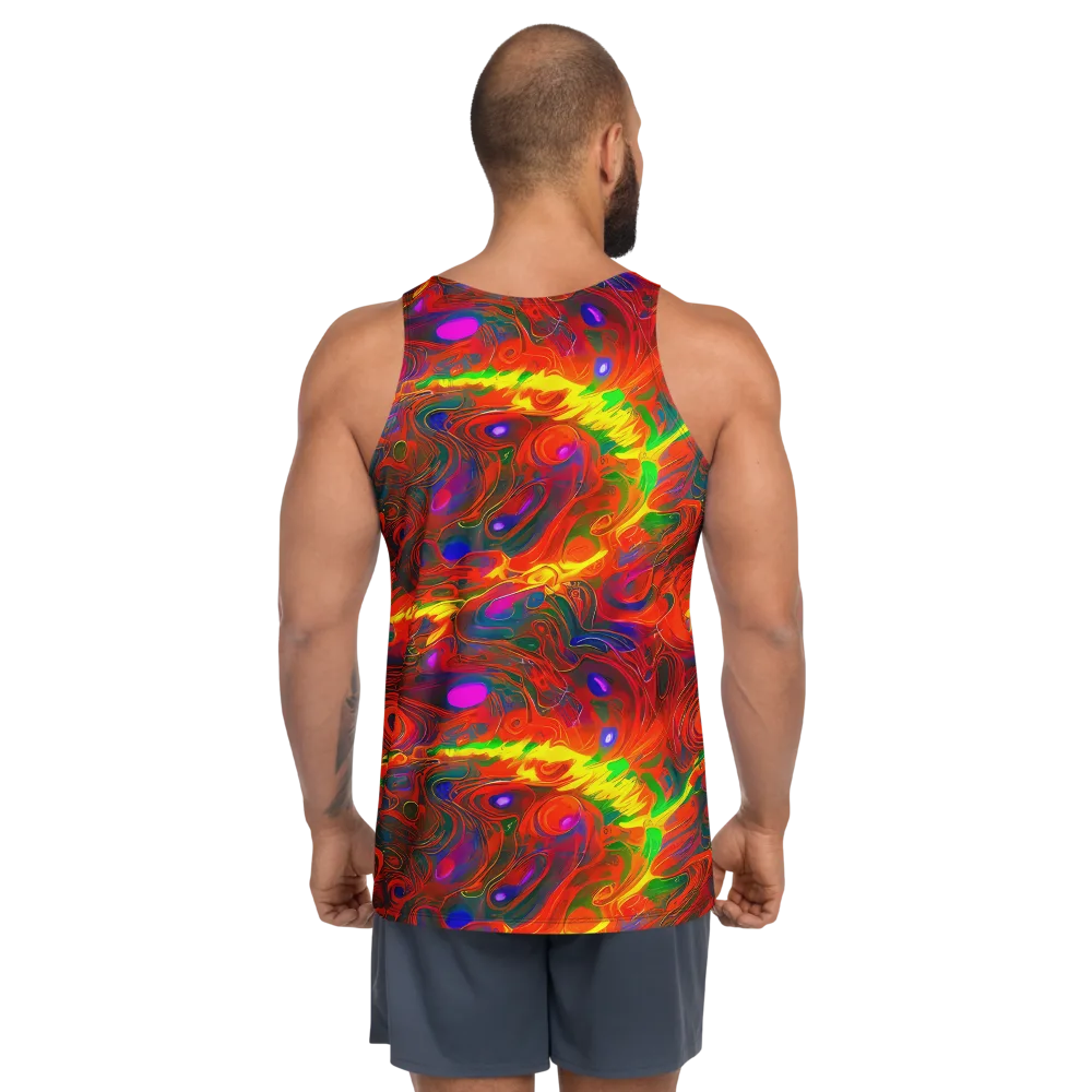 Blampied Blaze on Men's Tank Top — Back
