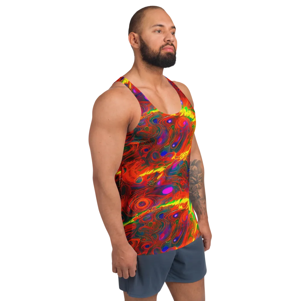 Blampied Blaze on Men's Tank Top — Right Front