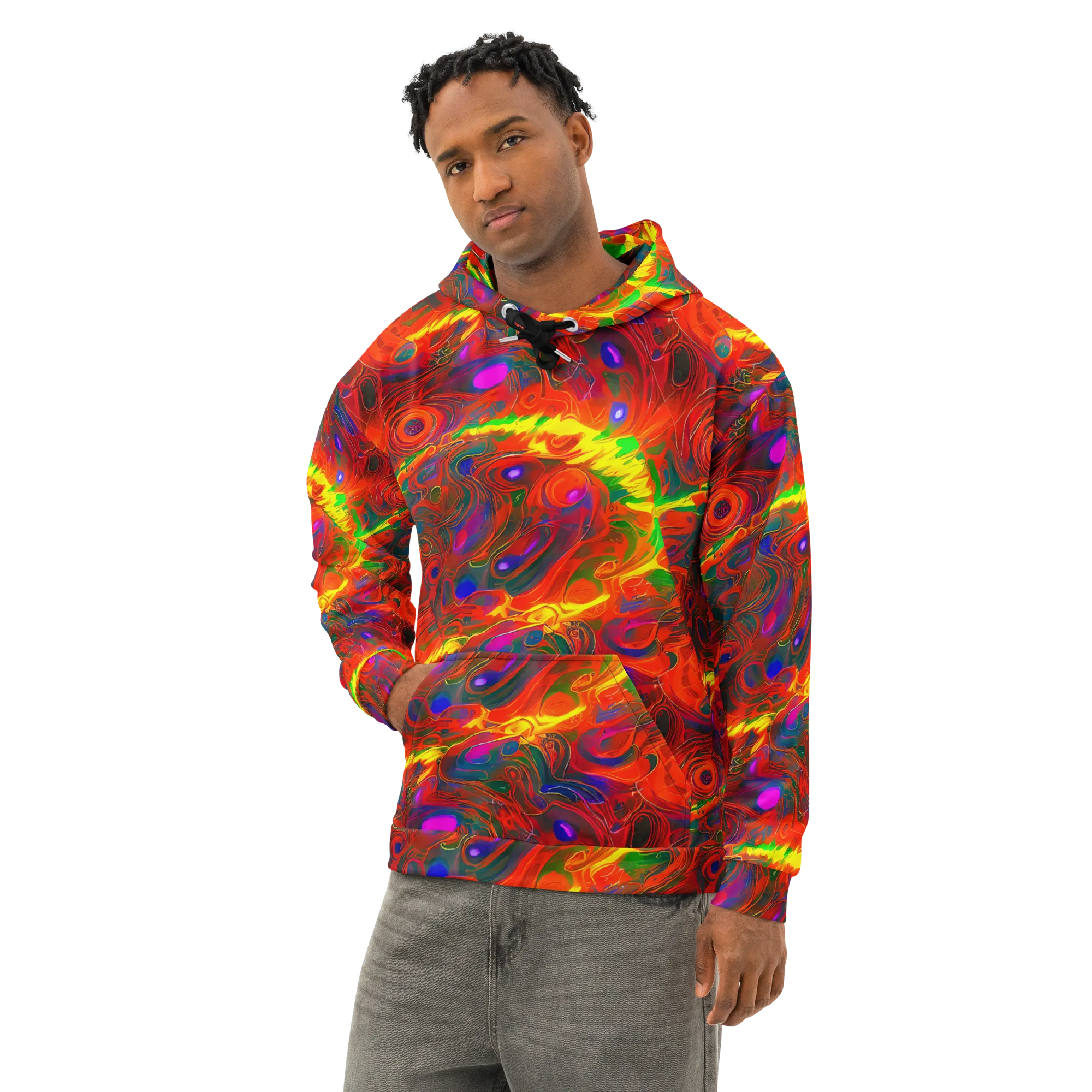 Blampied Blaze on Cotton Hoodie — Left Front