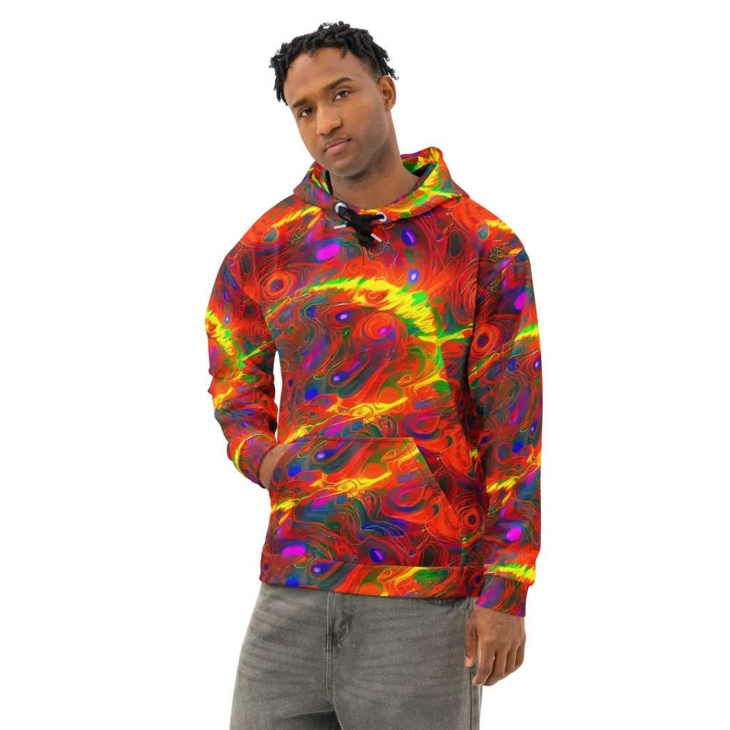Blampied Blaze on Cotton Hoodie — Left Front