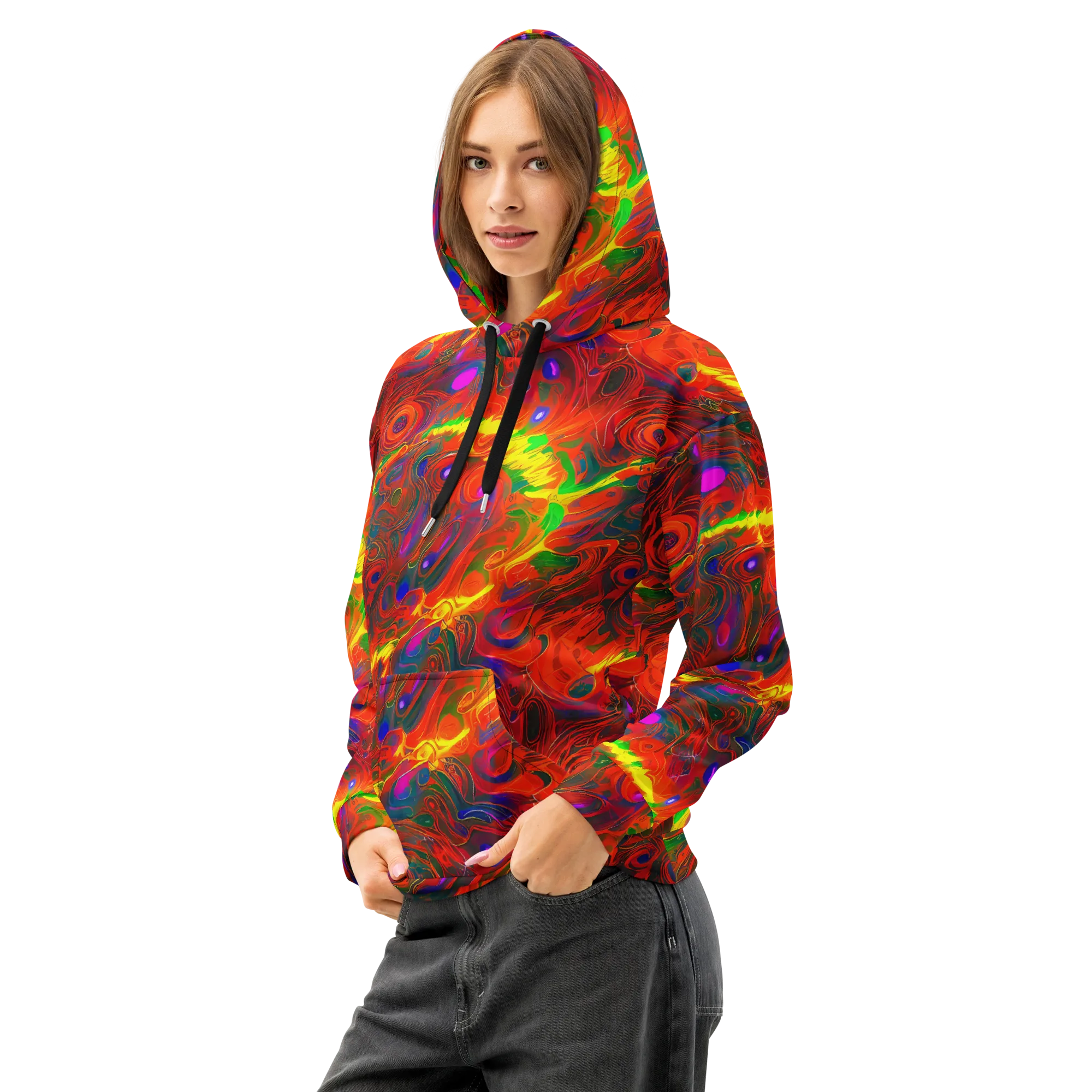 Blampied Blaze on Cotton Hoodie — Left Front