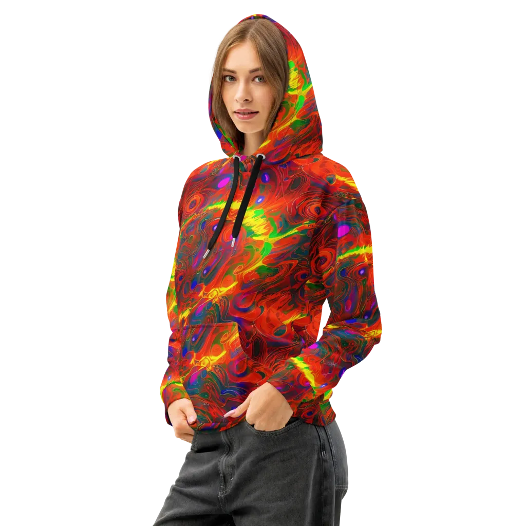 Blampied Blaze on Cotton Hoodie — Left Front
