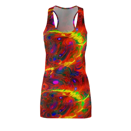 Blampied Blaze on a Racerback Dress