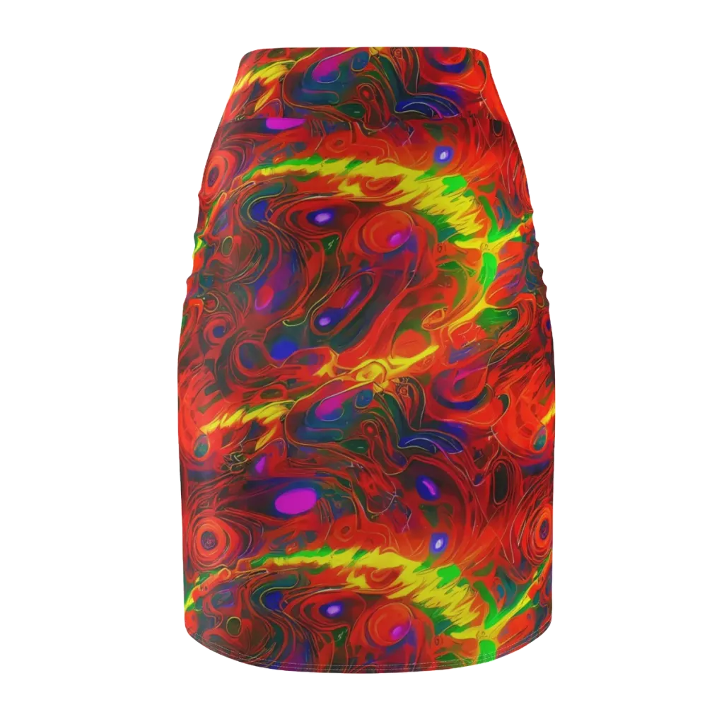 Blampied Blaze on Pencil Skirt — Back