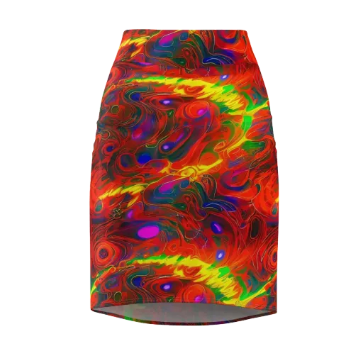Blampied Blaze on a Pencil Skirt