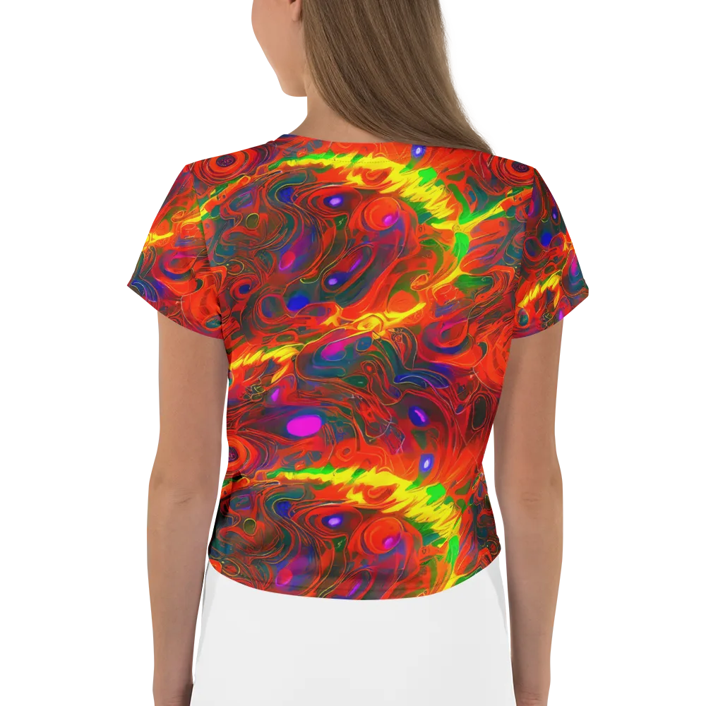 Blampied Blaze on Crop Tee — Back