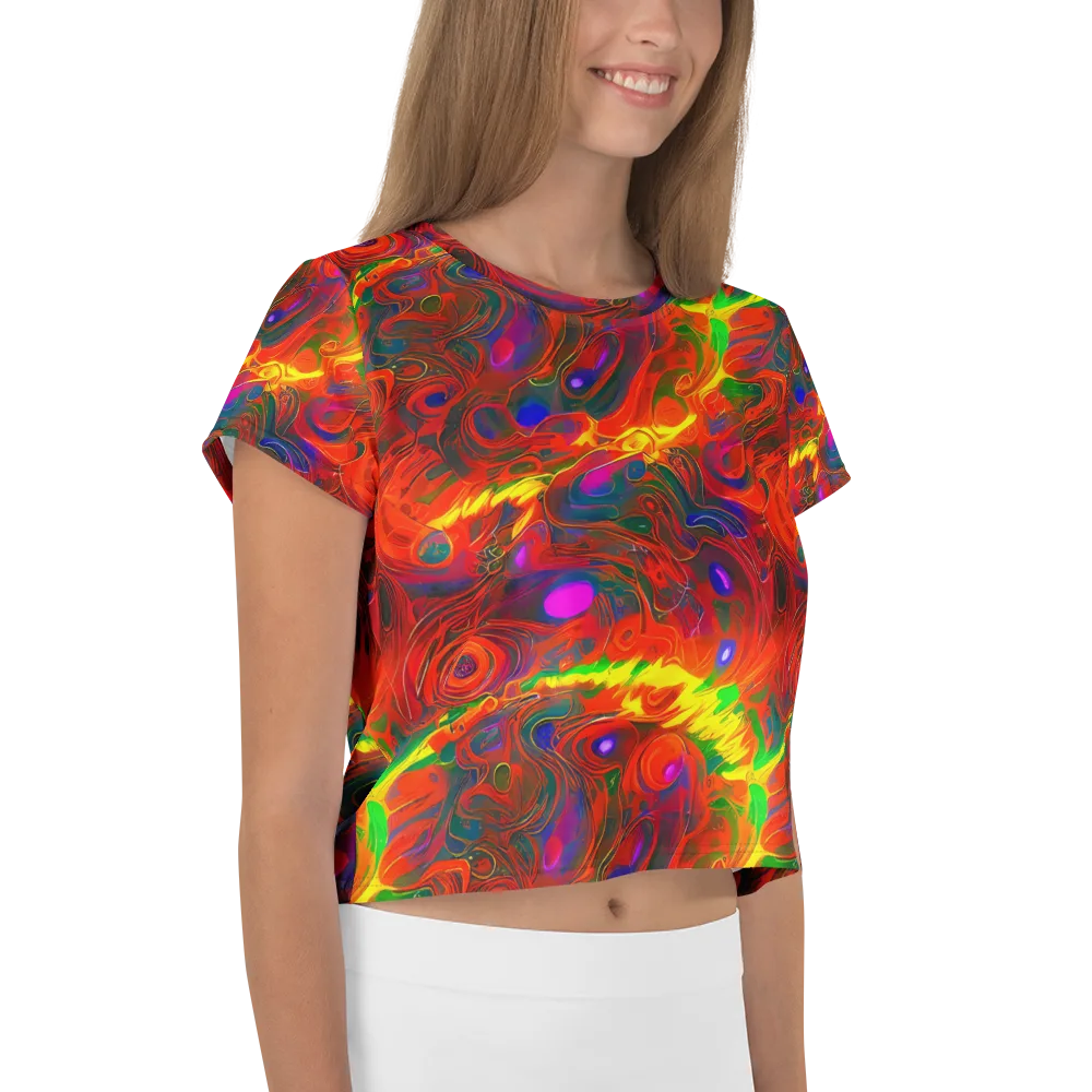 Blampied Blaze on Crop Tee — Right