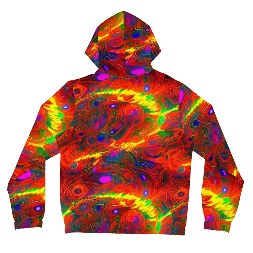 Blampied Blaze on Women's Full-Zip Hoodie — Back