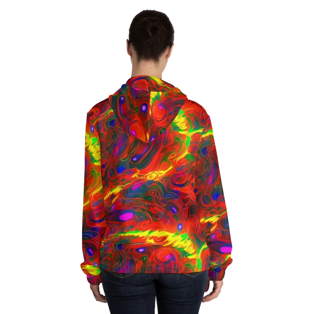 Blampied Blaze on Women's Full-Zip Hoodie — Back On Person