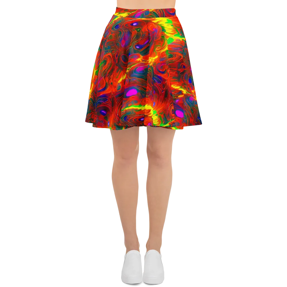 Blampied Blaze on Skater Skirt — Front