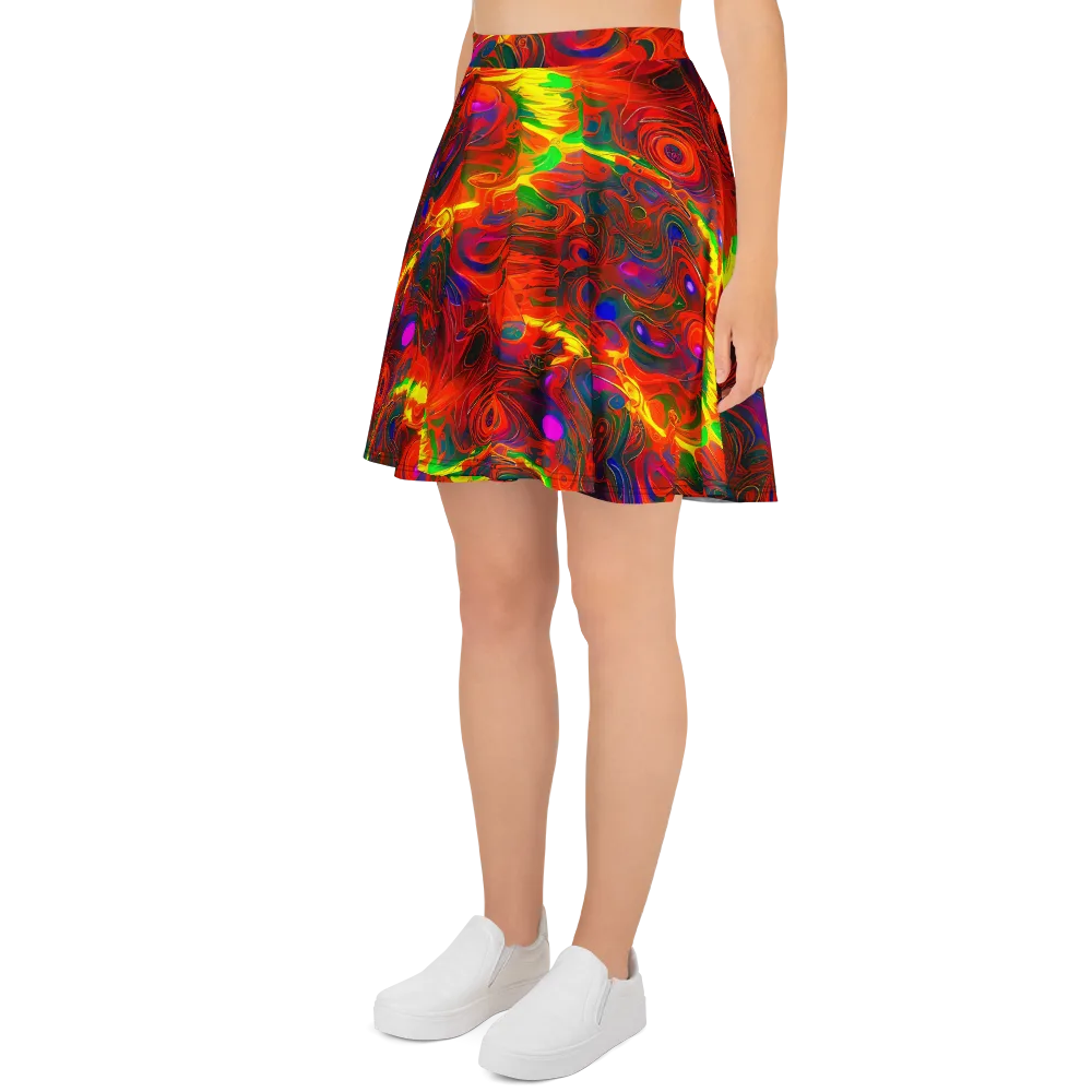 Blampied Blaze on Skater Skirt — Left