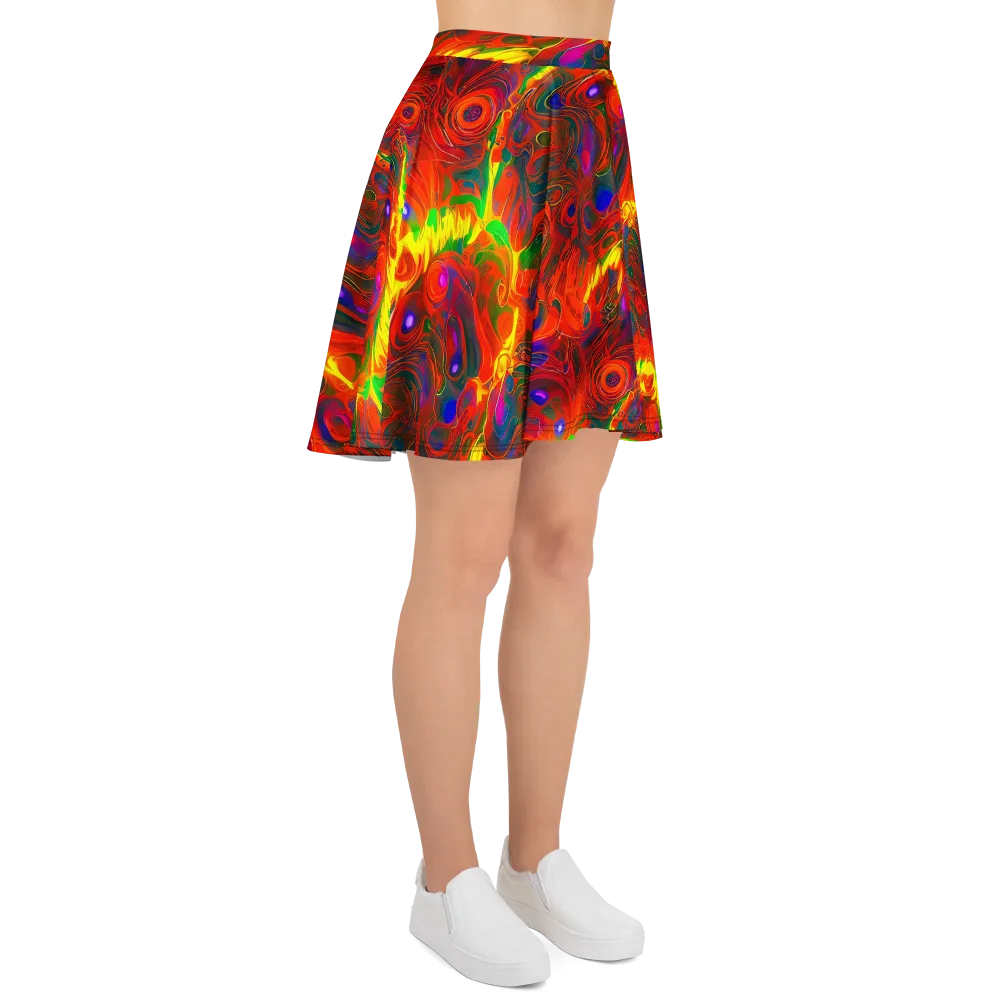 Blampied Blaze on Skater Skirt — Right