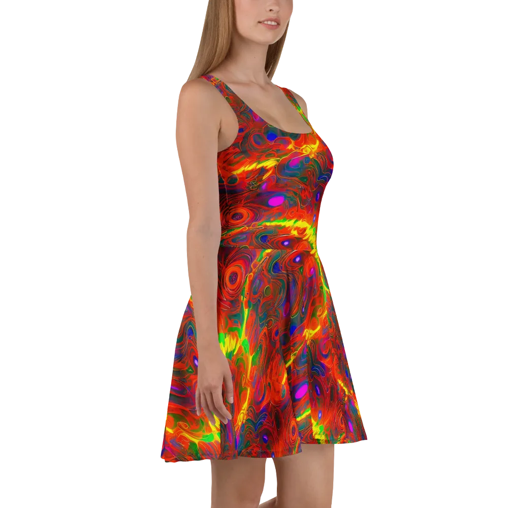 Blampied Blaze on Skater Dress — Right