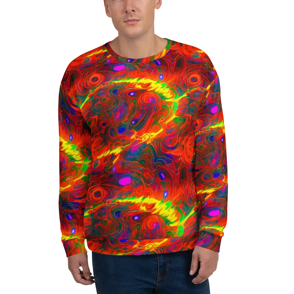 Blampied Blaze on Sweatshirt — Front