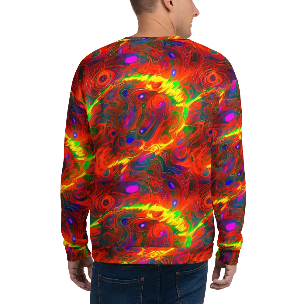 Blampied Blaze on Sweatshirt — Back
