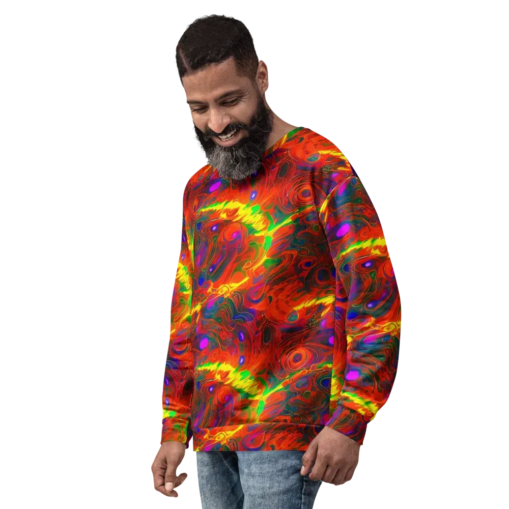 Blampied Blaze on Sweatshirt — Left Front
