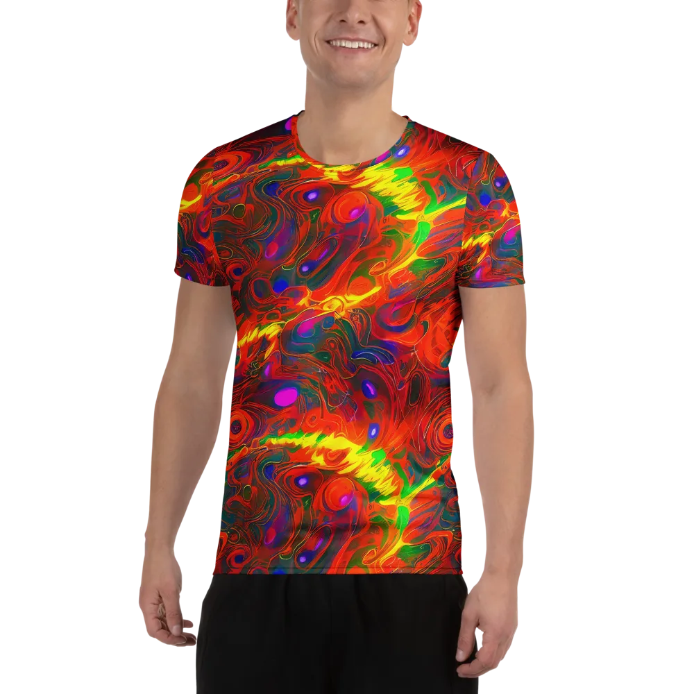 Blampied Blaze on Men's Athletic T-Shirt — Front