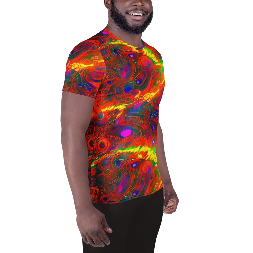 Blampied Blaze on Men's Athletic T-Shirt — Right
