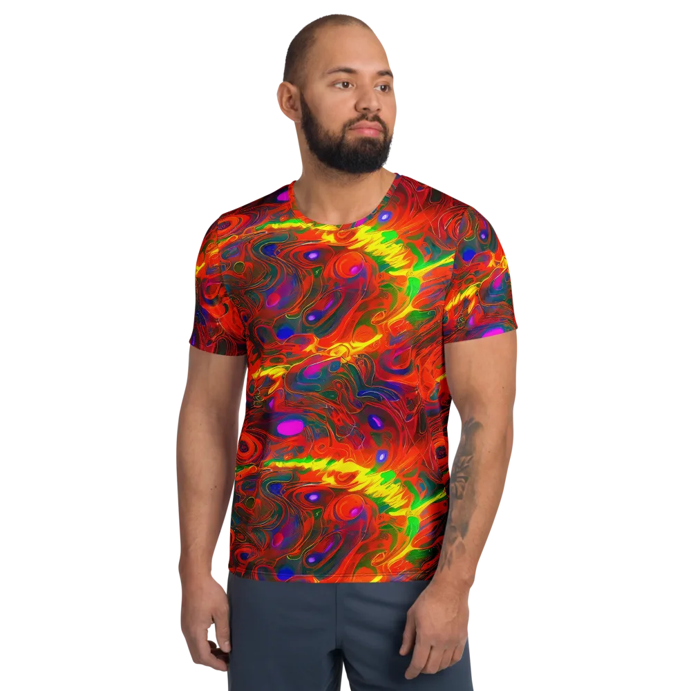 Blampied Blaze on Men's Athletic T-Shirt — Front