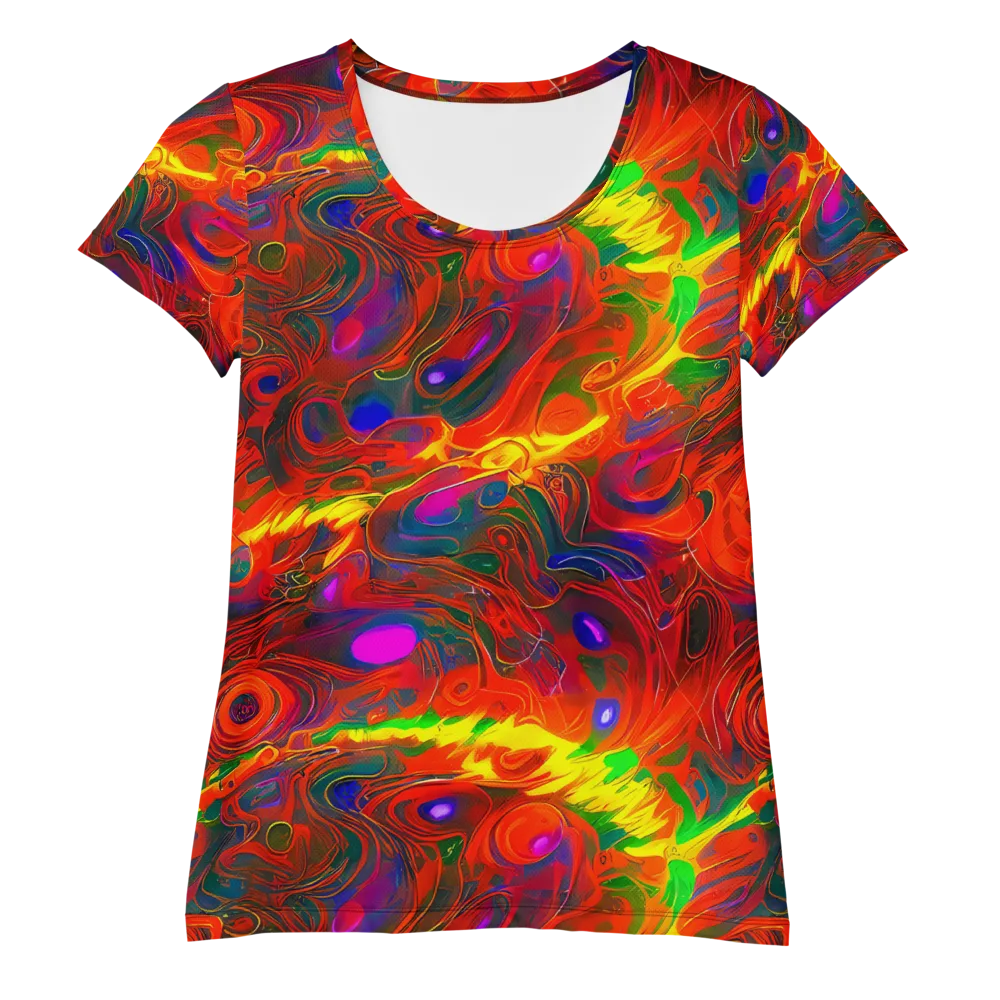 Blampied Blaze on Women's Athletic T-Shirt — Front
