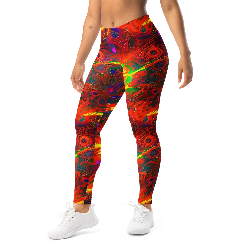 Blampied Blaze on Leggings — Left Front