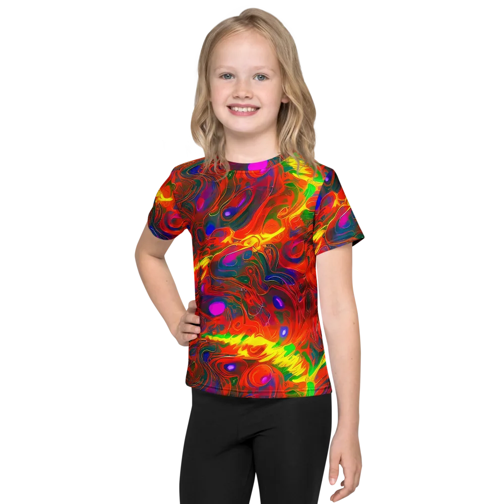 Blampied Blaze on Kids Crew Neck T-Shirt — Front