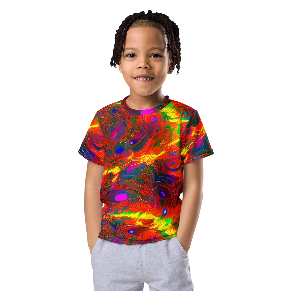 Blampied Blaze on Kids Crew Neck T-Shirt — Front
