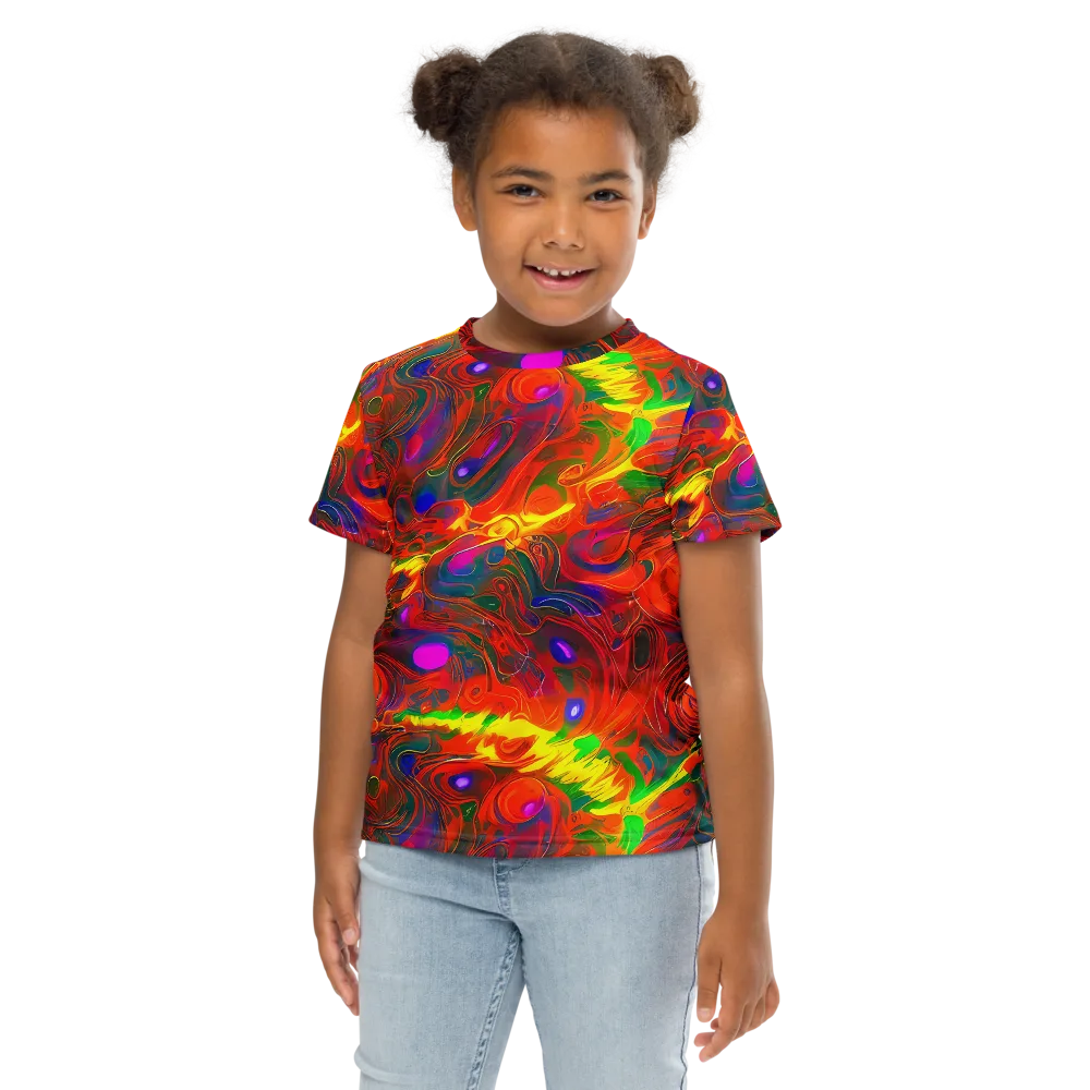 Blampied Blaze on Kids Crew Neck T-Shirt — Front