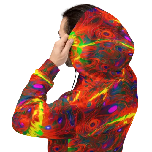 Blampied Blaze on a Hoodie