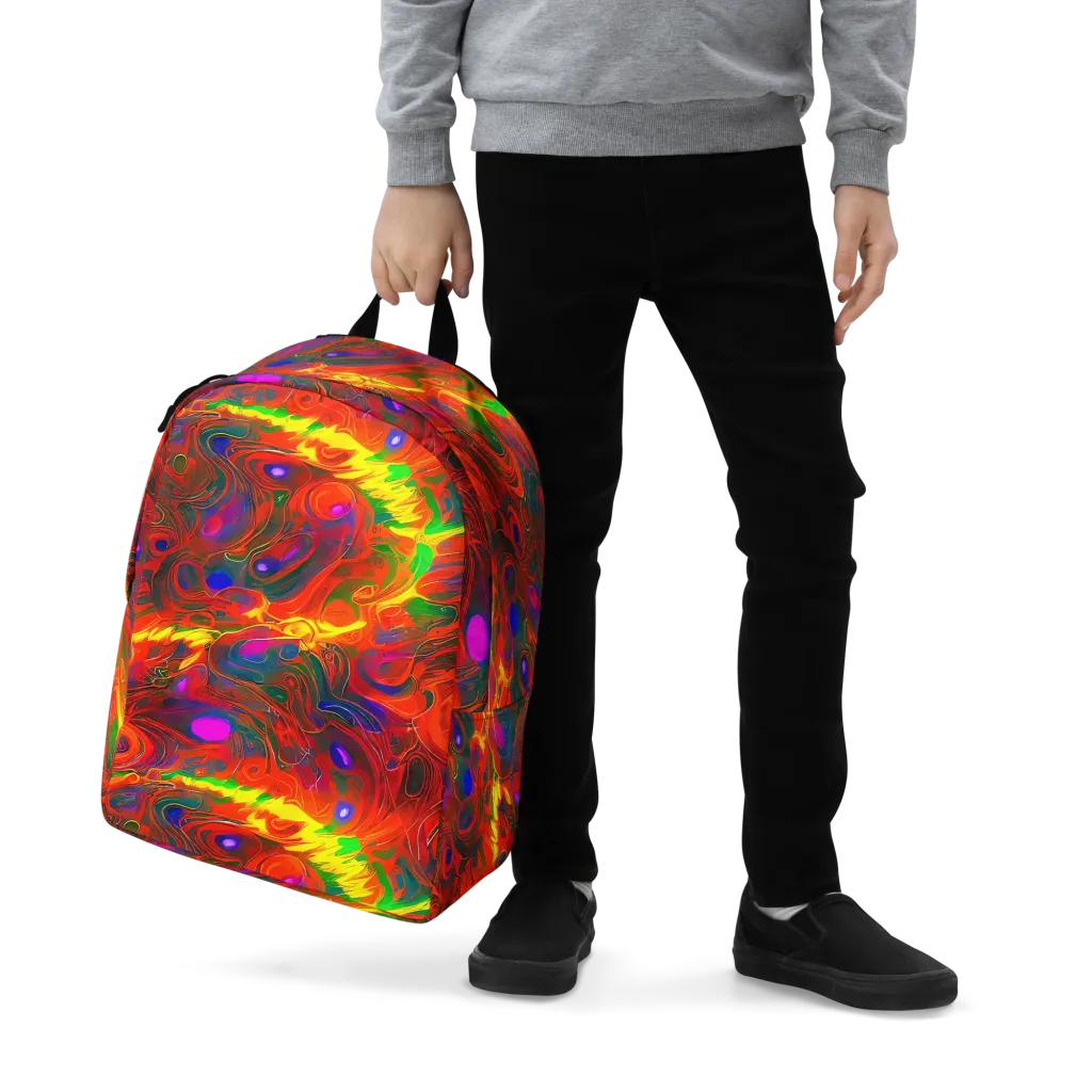 Blampied Blaze on Minimalist Backpack — Zoomed-in