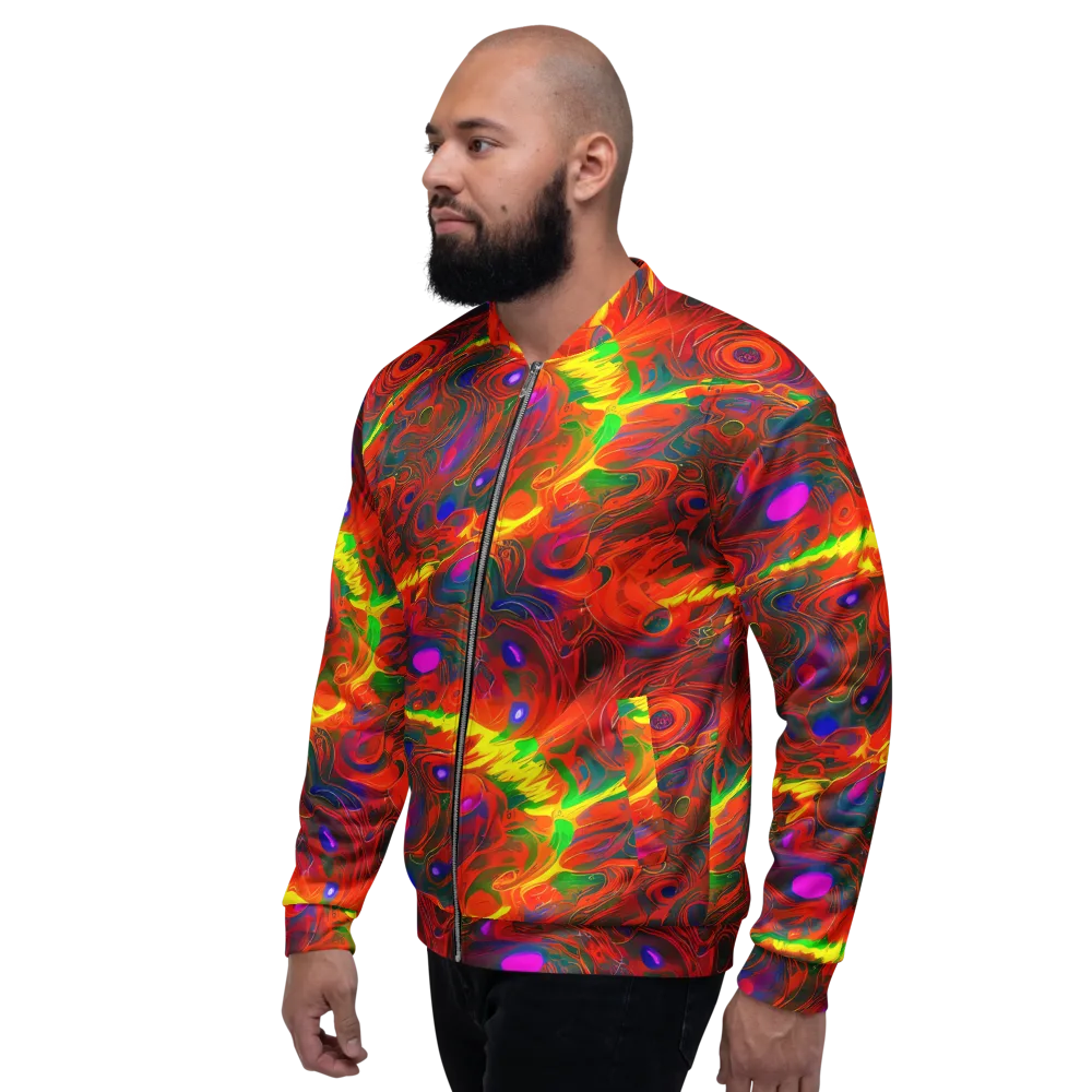 Blampied Blaze on Bomber Jacket — Left