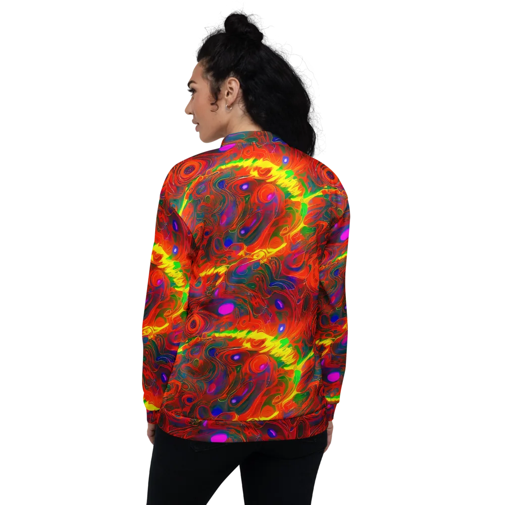 Blampied Blaze on Bomber Jacket — Back