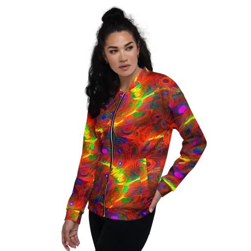 Blampied Blaze on a Bomber Jacket