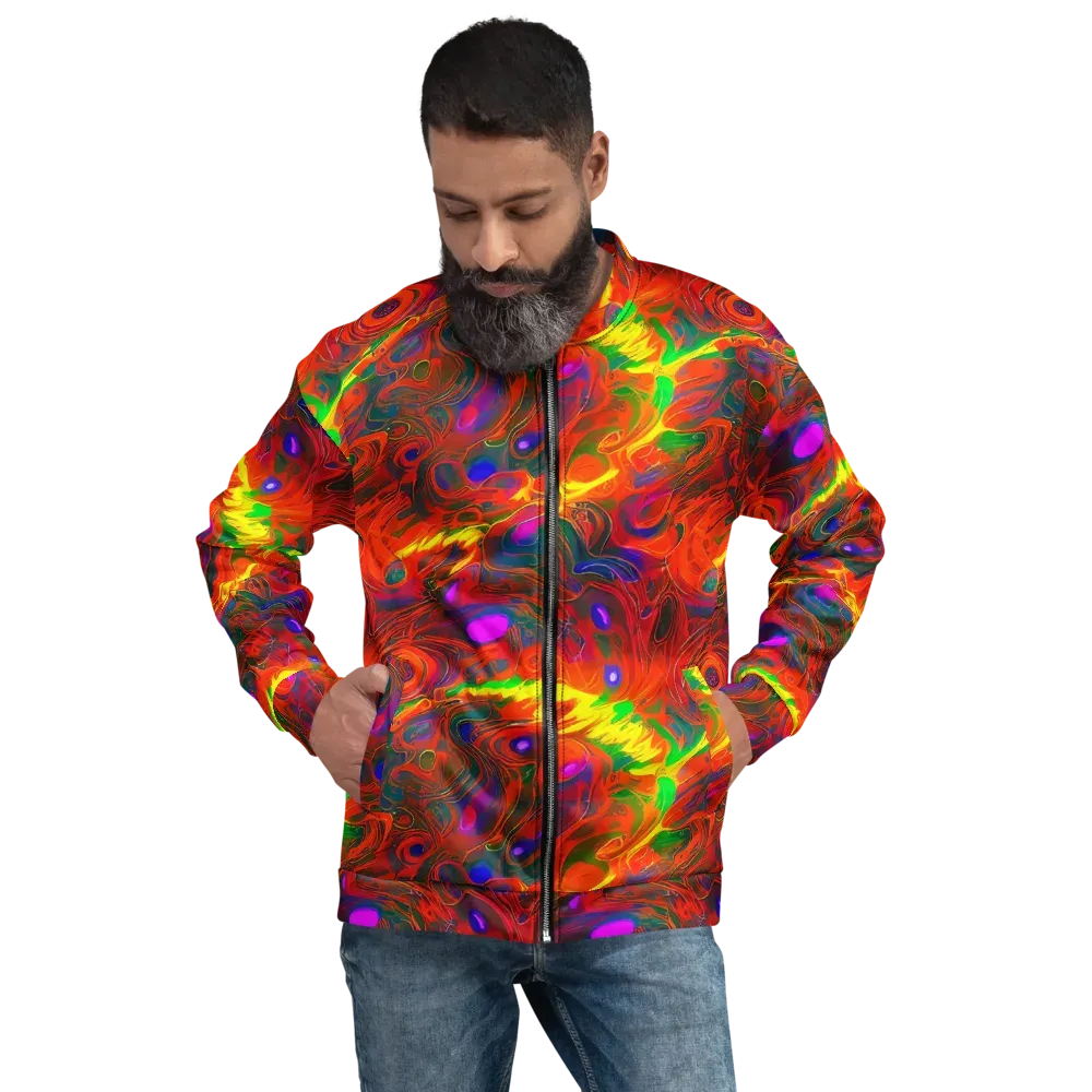 Blampied Blaze on Bomber Jacket — Front