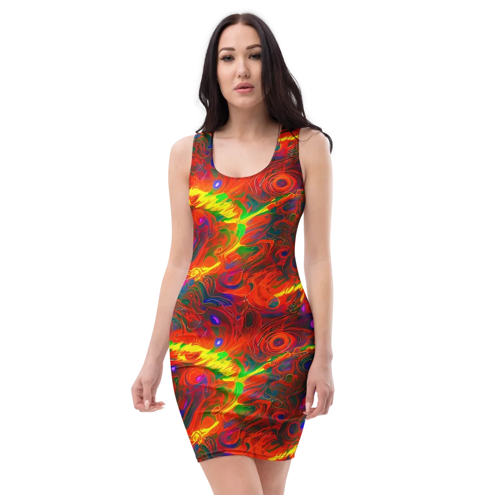 Blampied Blaze on Bodycon Dress — Front
