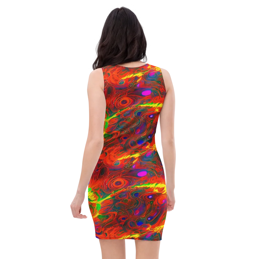Blampied Blaze on Bodycon Dress — Back