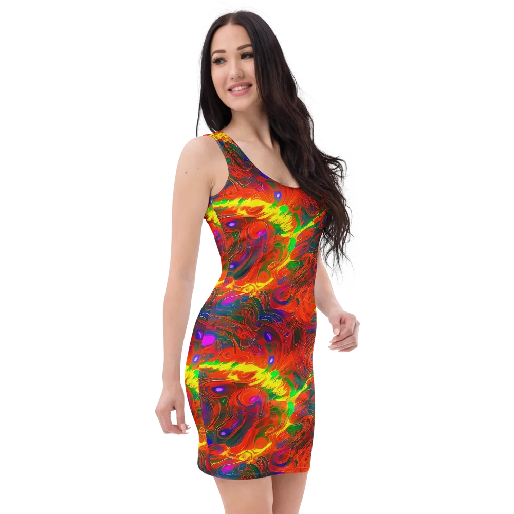 Blampied Blaze on Bodycon Dress — Right Front