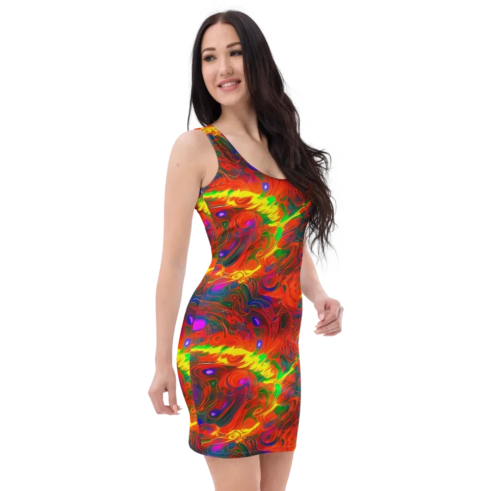 Blampied Blaze on Bodycon Dress — Right Front