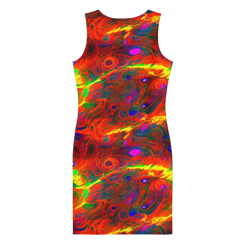 Blampied Blaze on Bodycon Dress — Back