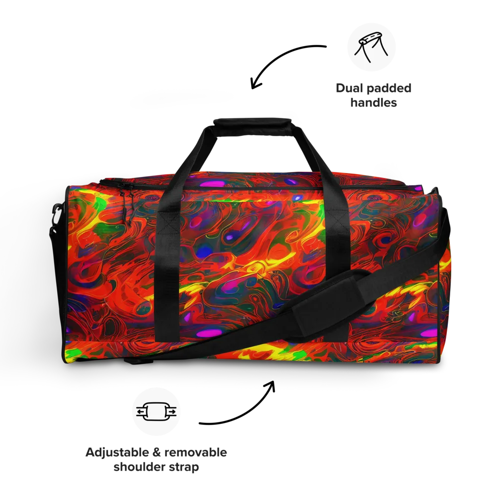Blampied Blaze on Duffle Bag — Front