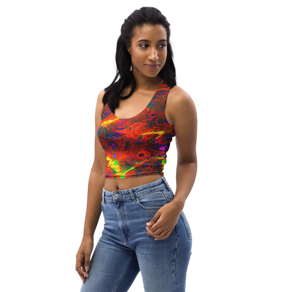 Blampied Blaze on Crop Top — Left Front