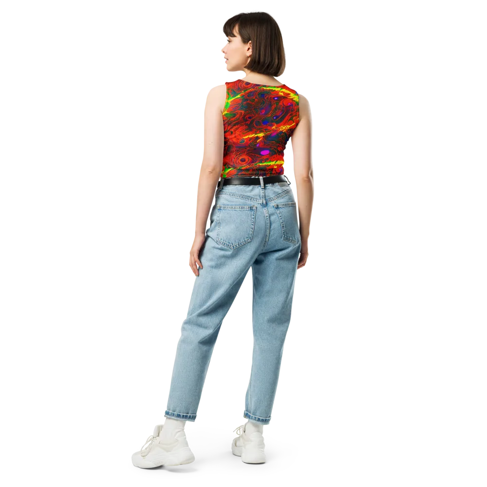 Blampied Blaze on Crop Top — Back