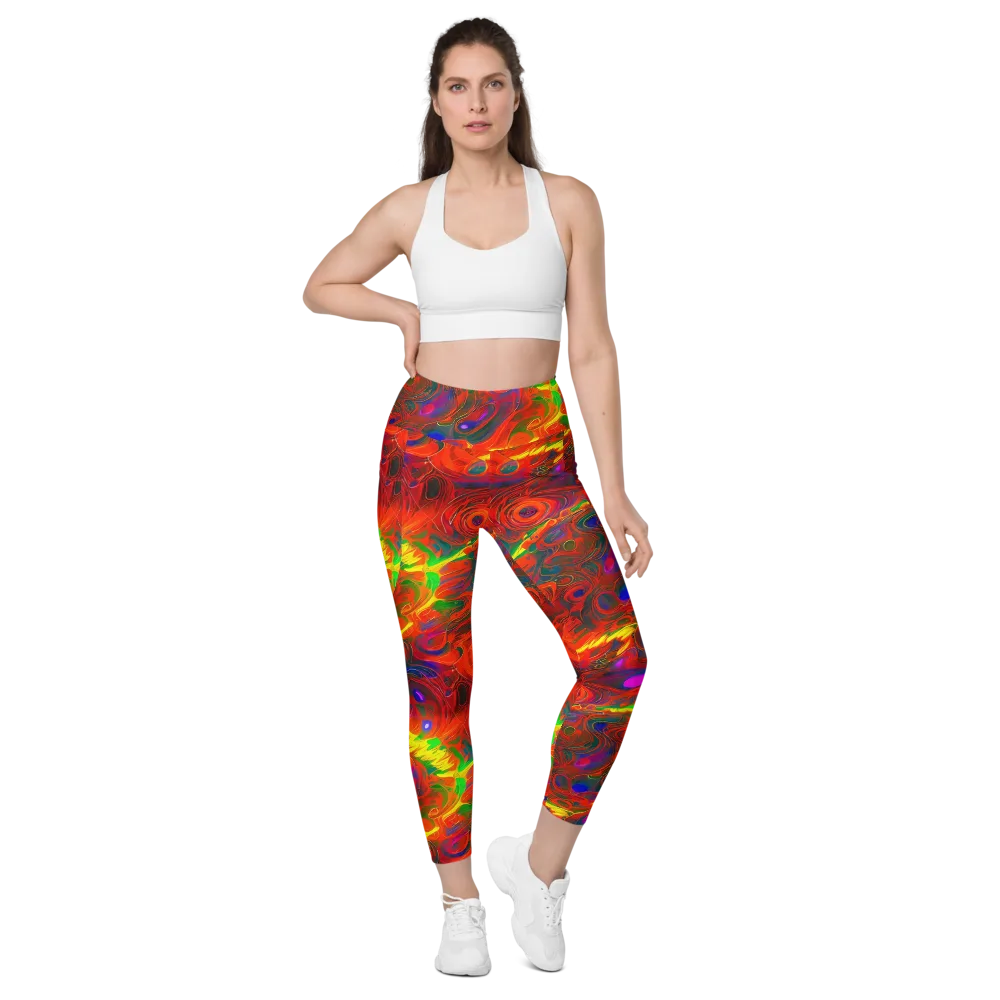 Blampied Blaze on Leggings with Pockets — Front