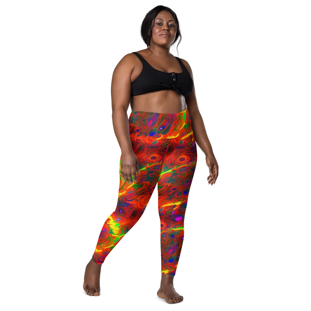 Blampied Blaze on Leggings with Pockets — Front