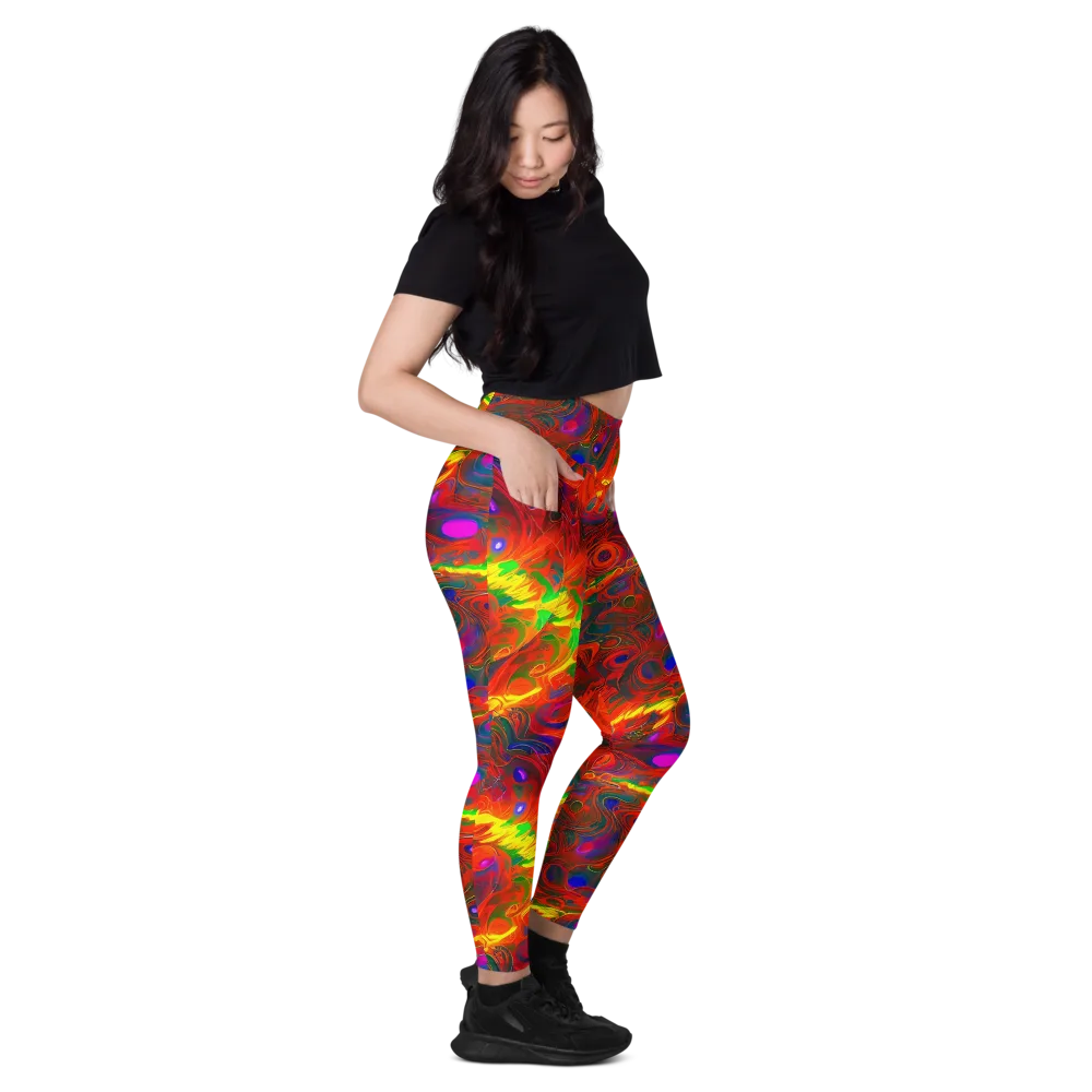 Blampied Blaze on Leggings with Pockets — Right