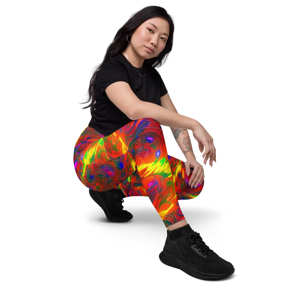 Blampied Blaze on Leggings with Pockets — Right Front