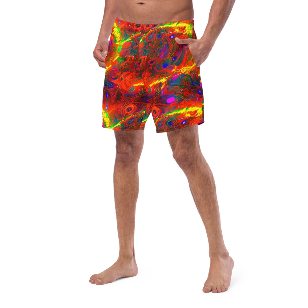 Blampied Blaze on Swim Trunks — Left Front