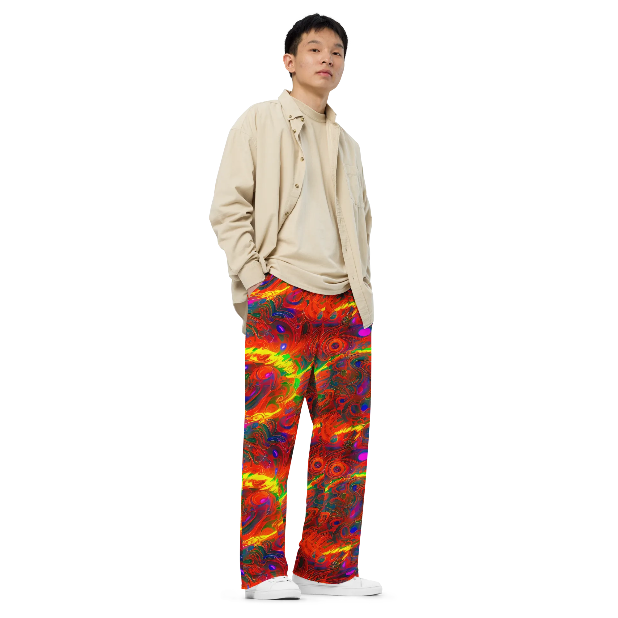 Blampied Blaze on Wide-Leg Pants — Right Front