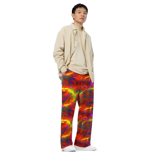 Blampied Blaze on a Wide-Leg Pants